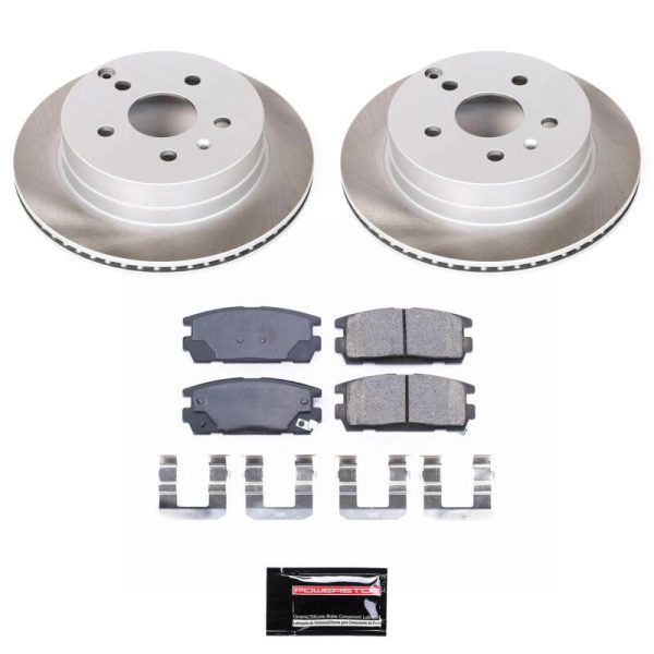 Power Stop 10-17 GMC Terrain Rear Semi-Coated Rotor Kit For Cheap