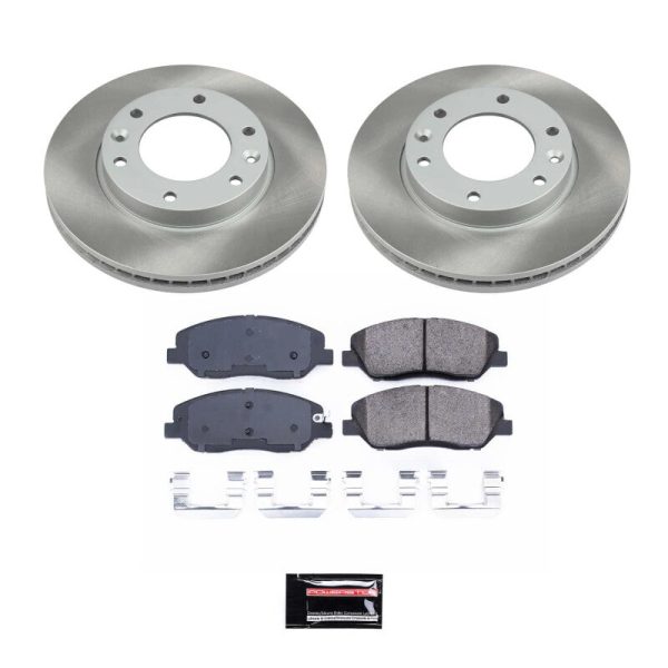 Power Stop 2014 Kia Sedona Front Semi-Coated Rotor Kit For Discount