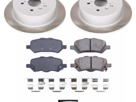 Power Stop 09-16 Toyota Venza Rear Semi-Coated Rotor Kit Supply