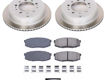 Power Stop 07-21 Toyota Tundra Rear Semi-Coated Rotor Kit For Sale