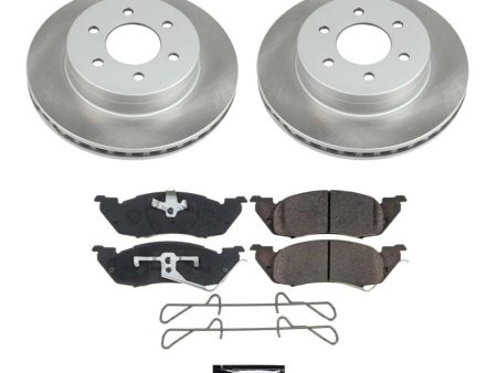 Power Stop 97-98 Dodge Dakota Front Semi-Coated Rotor Kit Sale