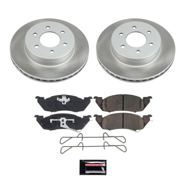 Power Stop 97-98 Dodge Dakota Front Semi-Coated Rotor Kit Sale