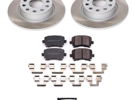 Power Stop 2010 Volkswagen Golf Rear Semi-Coated Rotor Kit Online now