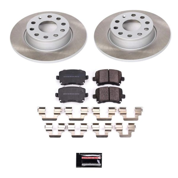 Power Stop 2010 Volkswagen Golf Rear Semi-Coated Rotor Kit Online now