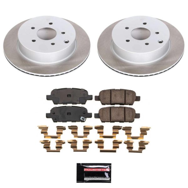 Power Stop 2009 Infiniti FX35 Rear Semi-Coated Rotor Kit Hot on Sale