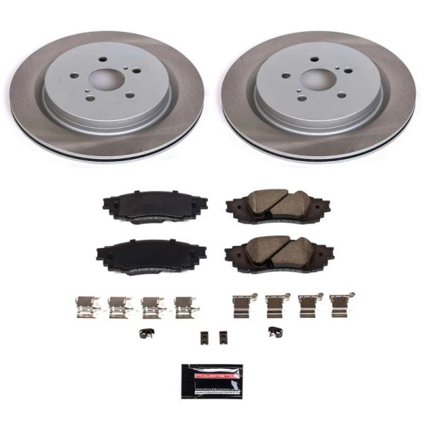 Power Stop 18-22 Lexus RX450hL Rear Semi-Coated Rotor Kit Online