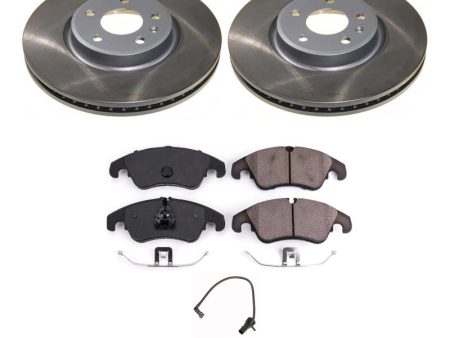 Power Stop 13-16 Audi allroad Front Semi-Coated Rotor Kit Fashion