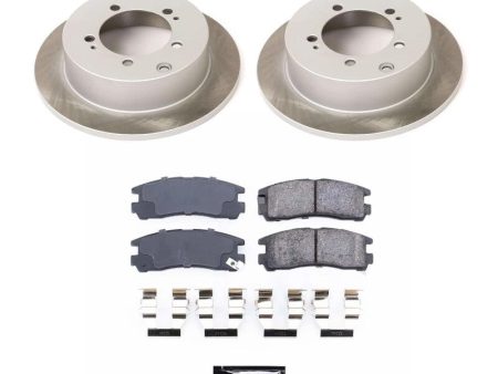 Power Stop 99-03 Mitsubishi Galant Rear Semi-Coated Rotor Kit For Sale