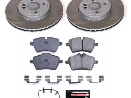 Power Stop 07-08 Mini Cooper Front Semi-Coated Rotor Kit Online Sale