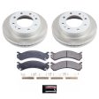 Power Stop 07-10 GMC Sierra 3500 HD Front Semi-Coated Rotor Kit For Sale