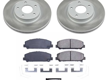 Power Stop 17-22 Nissan TITAN Front Semi-Coated Rotor Kit Supply