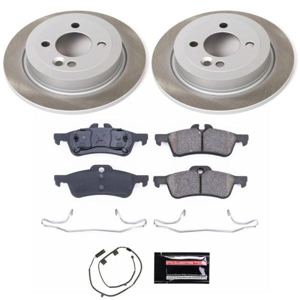 Power Stop 02-06 Mini Cooper Rear Semi-Coated Rotor Kit For Cheap