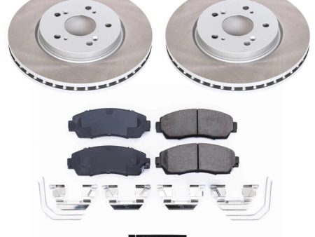 Power Stop 12-15 Honda Crosstour Front Semi-Coated Rotor Kit on Sale