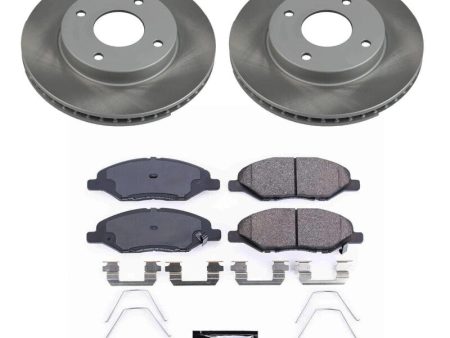 Power Stop 09-11 Nissan Versa Front Semi-Coated Rotor Kit For Cheap