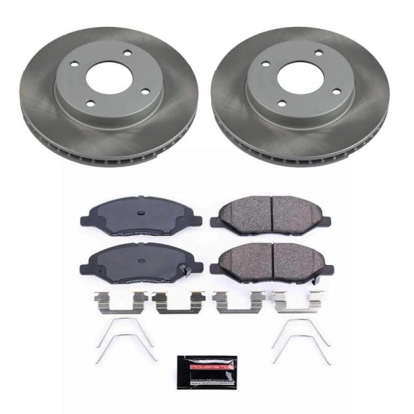 Power Stop 09-11 Nissan Versa Front Semi-Coated Rotor Kit For Cheap