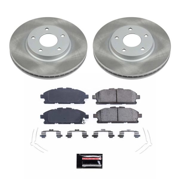 Power Stop 11-17 Nissan Quest Front Semi-Coated Rotor Kit Cheap