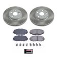 Power Stop 09-13 Toyota Matrix Front Semi-Coated Rotor Kit Hot on Sale