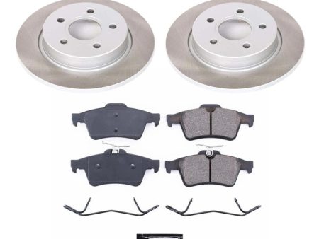 Power Stop 12-18 Ford Focus Rear Semi-Coated Rotor Kit For Discount