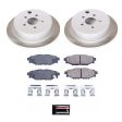 Power Stop 10-14 Subaru Outback Rear Semi-Coated Rotor Kit Supply