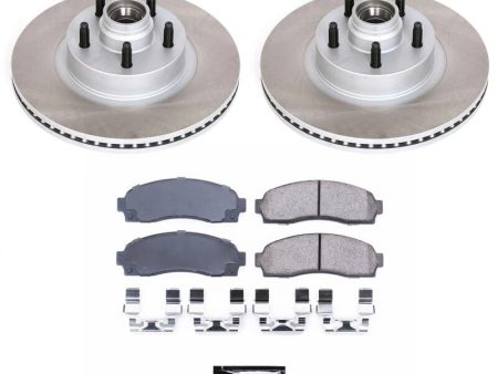 Power Stop 01-05 Ford Explorer Sport Trac Front Semi-Coated Rotor Kit Supply