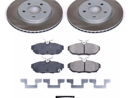 Power Stop 11-14 Ford Mustang Rear Semi-Coated Rotor Kit on Sale