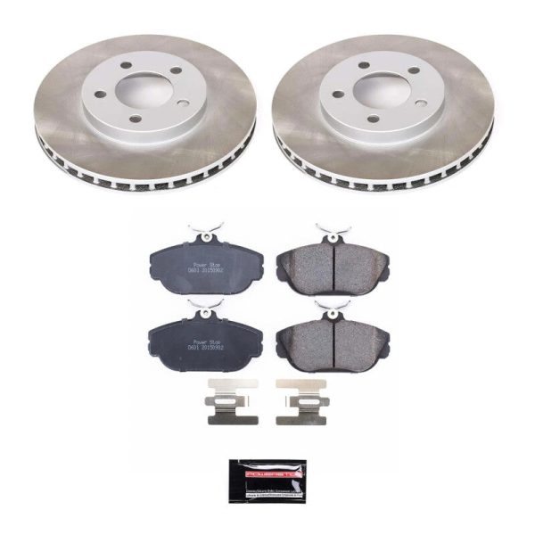 Power Stop 94-00 Mercury Sable Front Semi-Coated Rotor Kit Supply