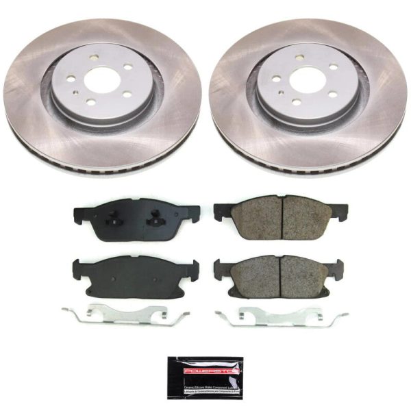 Power Stop 17-20 Lincoln MKZ Front Semi-Coated Rotor Kit Discount