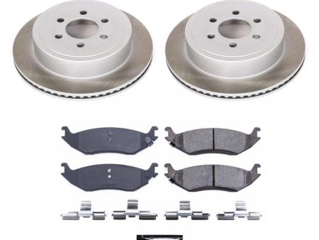 Power Stop 2003 Dodge Durango Rear Semi-Coated Rotor Kit For Discount