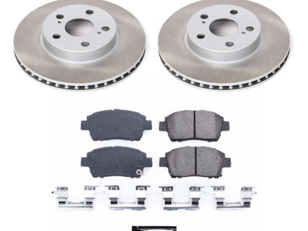 Power Stop 04-09 Toyota Prius Front Semi-Coated Rotor Kit For Discount