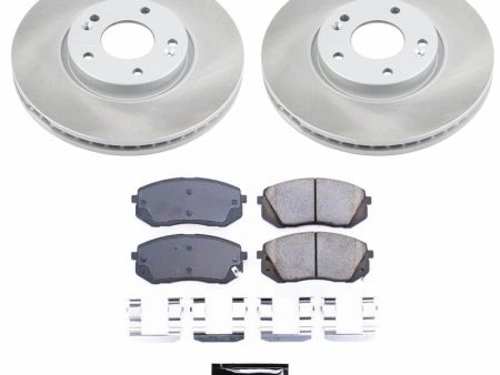 Power Stop 11-16 Kia Sportage Front Semi-Coated Rotor Kit Supply