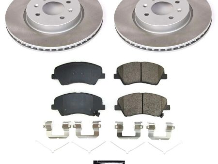 Power Stop 18-22 Kia Rio Front Semi-Coated Rotor Kit Cheap