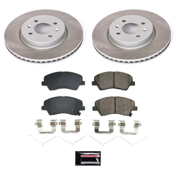 Power Stop 18-22 Kia Rio Front Semi-Coated Rotor Kit Cheap