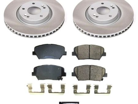 Power Stop 19-22 Hyundai Nexo Front Semi-Coated Rotor Kit Fashion