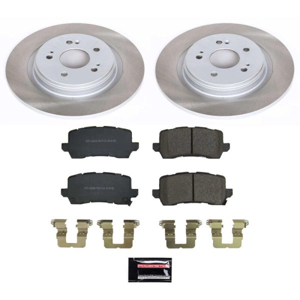 Power Stop 21-22 Honda Odyssey Rear Semi-Coated Rotor Kit Hot on Sale