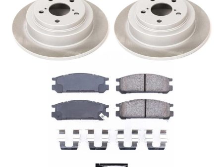 Power Stop 90-99 Subaru Legacy Rear Semi-Coated Rotor Kit Hot on Sale