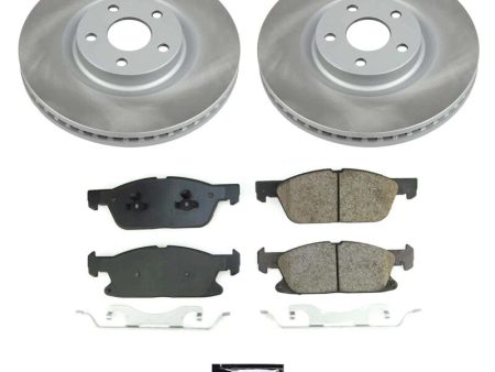 Power Stop 17-20 Lincoln Continental Front Semi-Coated Rotor Kit on Sale