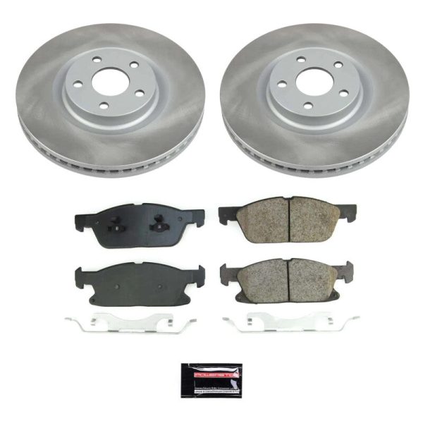 Power Stop 17-20 Lincoln Continental Front Semi-Coated Rotor Kit on Sale