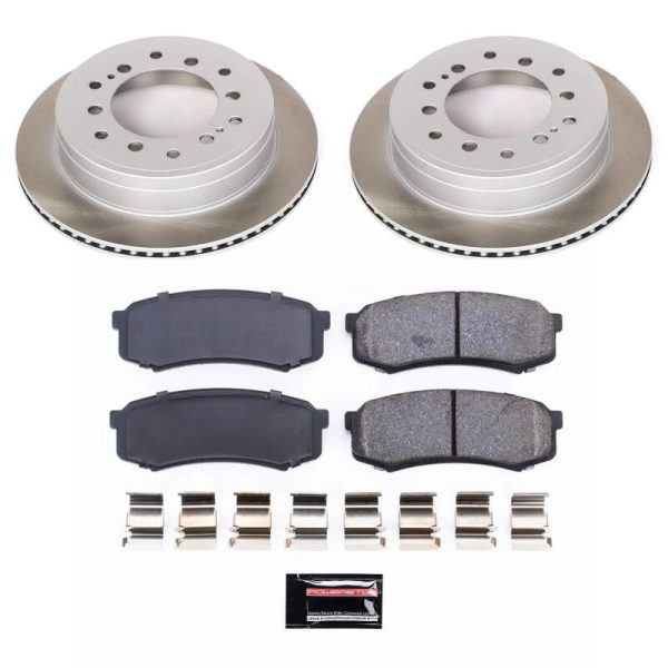 Power Stop 10-14 Toyota FJ Cruiser Rear Semi-Coated Rotor Kit Online now