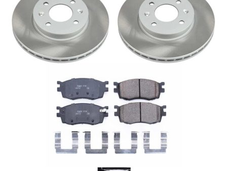 Power Stop 06-11 Kia Rio5 Front Semi-Coated Rotor Kit Cheap