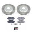 Power Stop 05-10 Ford Mustang Front Semi-Coated Rotor Kit Online