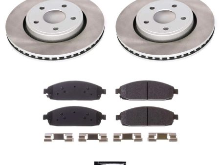 Power Stop 05-10 Jeep Grand Cherokee Front Semi-Coated Rotor Kit Hot on Sale